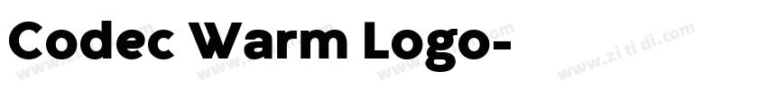 Codec Warm Logo字体转换
